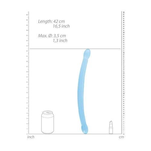 Dildo Doble RealRock Cristal Claro para Satisfacción Máxima