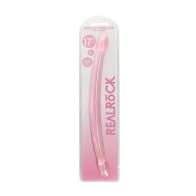 RealRock Crystal Clear Double Dildo - Perfect for Shared Pleasure