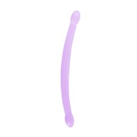 RealRock Crystal Clear 17 in. Double Dildo for Every Adventure