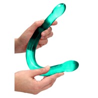 Dildo Doble Transparente RealRock de 17 in. para Máxima Intensidad