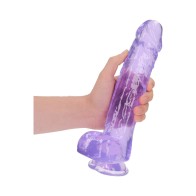 Dildo Realista Transparente 10 in. con Ventosa