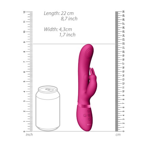 Vibrador Conejito Rosa Pulse-Wave Recargable VIVE MAY