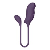 Huevo de Silicona Vibrador y de Onda de Aire Recargable