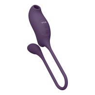 Rechargeable Air Wave and Vibrating Silicone Egg