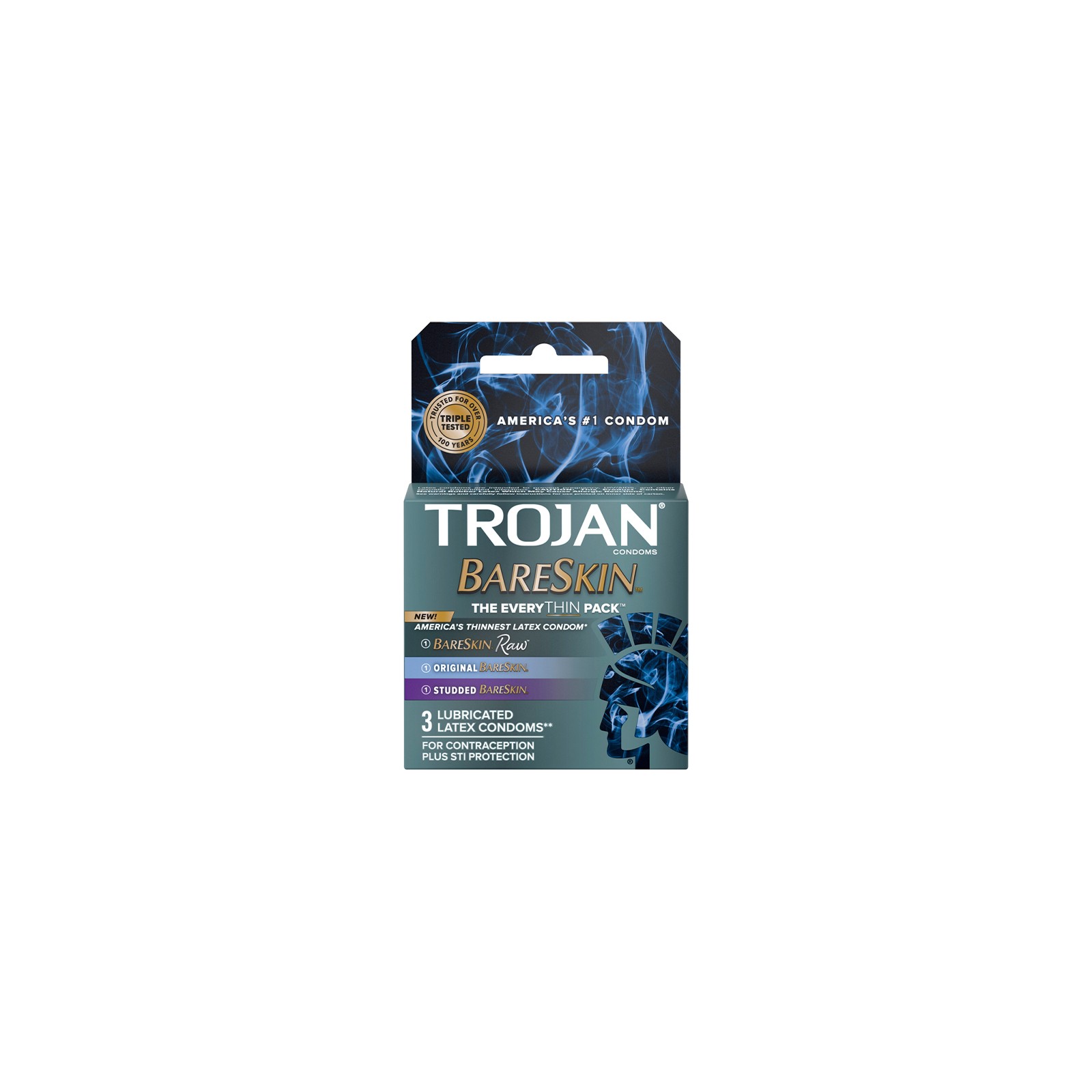 Paquete de Condones Trojan Bareskin EveryThin - Los Más Delgados Hasta Ahora