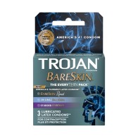 Paquete de Condones Trojan Bareskin EveryThin - Los Más Delgados Hasta Ahora