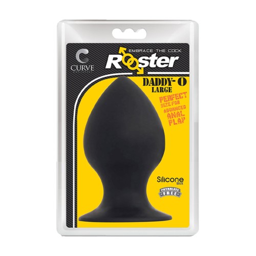 Curve Toys Rooster Daddy-O Gran Plug Anal De Silicona Negro