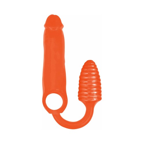 Curve Toys Rooster Ribbed Penis Extender with Cockring