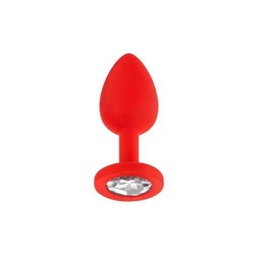 Luv Inc Jp31 Jeweled Small Plug Silicone