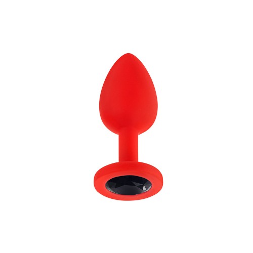 Luv Inc Jp31 Jeweled Small Plug Silicone