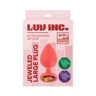 Plug de Silicona Grande Luv Inc JP33 con Joyas