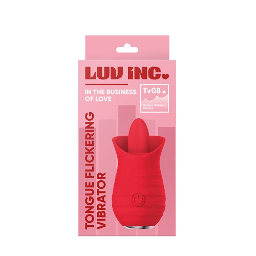 Luv Inc TV08 Tongue Flickering Vibrator - Red