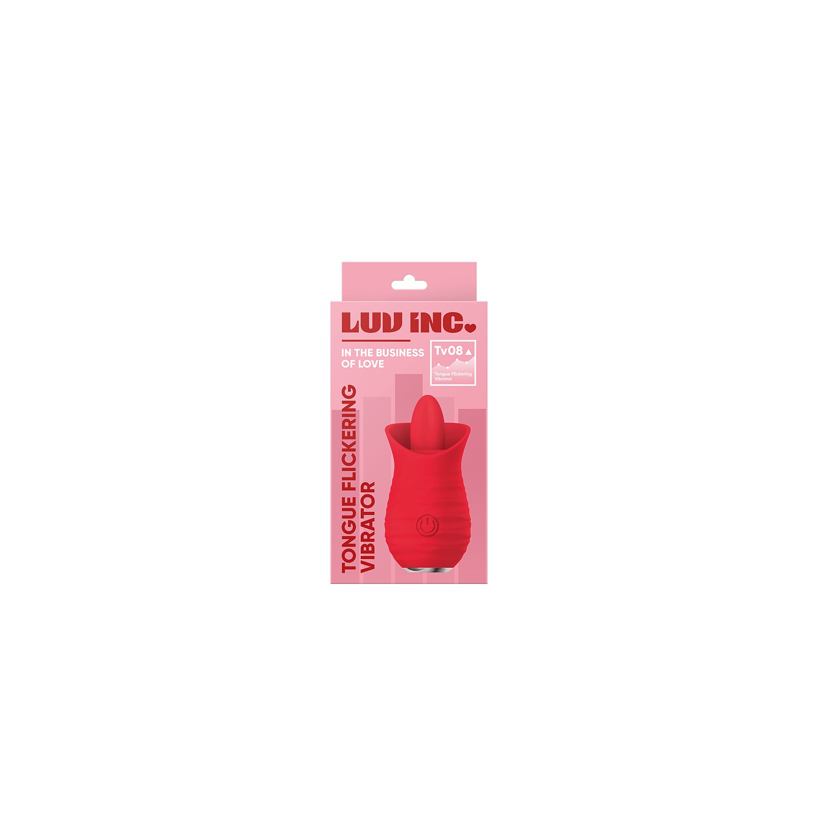 Luv Inc TV08 Tongue Flickering Vibrator - Red