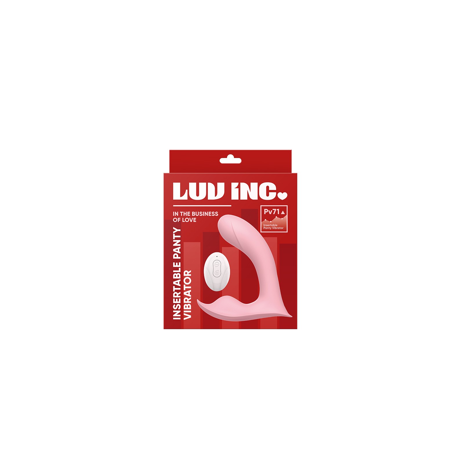 Luv Inc Pv71 Insertable Panty Vibrator Pink