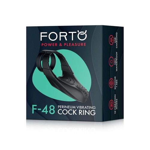 Cockring Vibrador Perineo Forto F-48 Negro