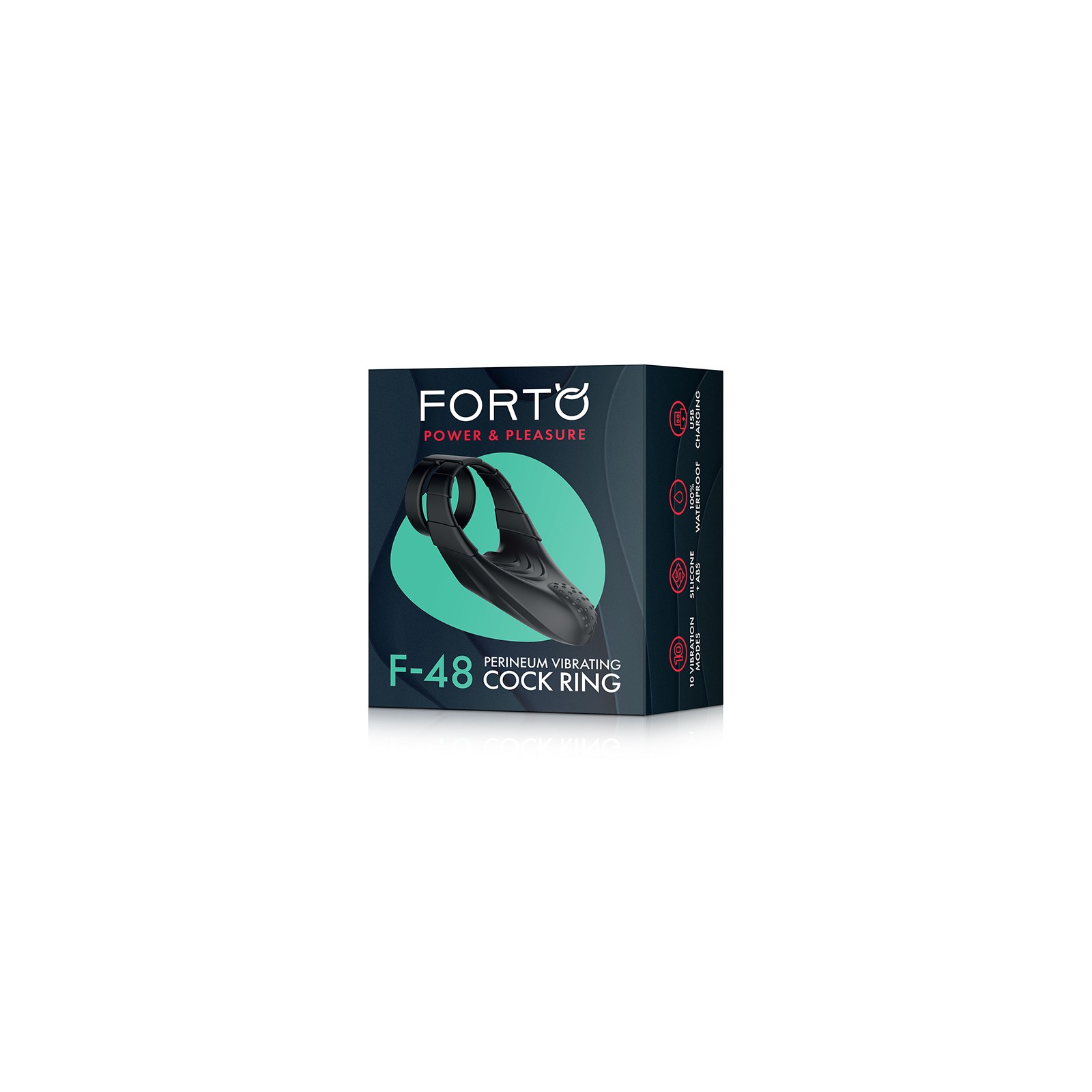 Cockring Vibrador Perineo Forto F-48 Negro