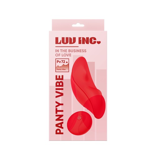 Vibrador de Panty Control Remoto Luv Inc Pv72 Rojo - Placer Discreto