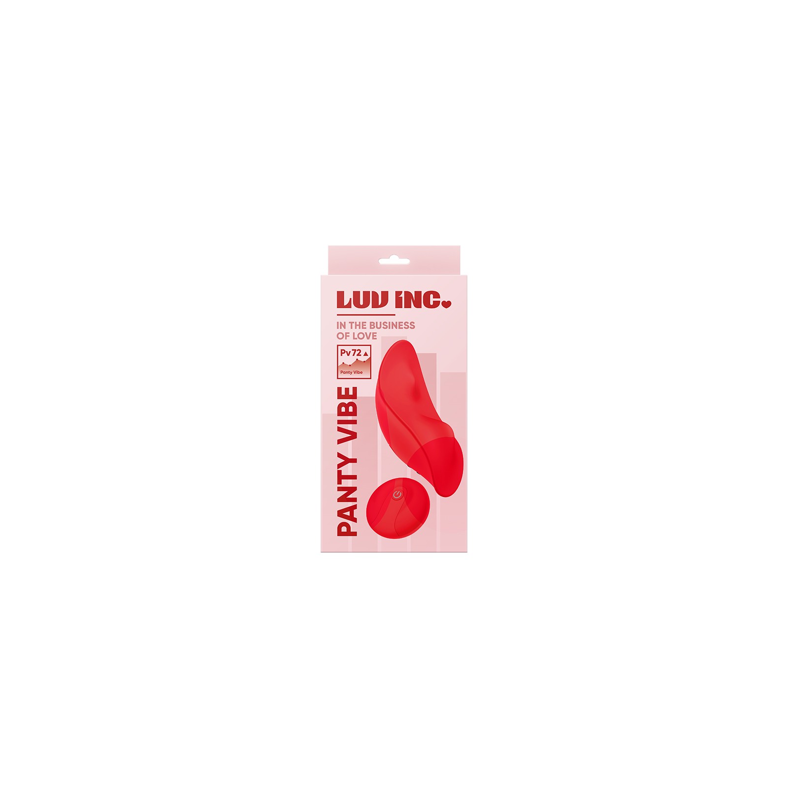 Vibrador de Panty Control Remoto Luv Inc Pv72 Rojo - Placer Discreto