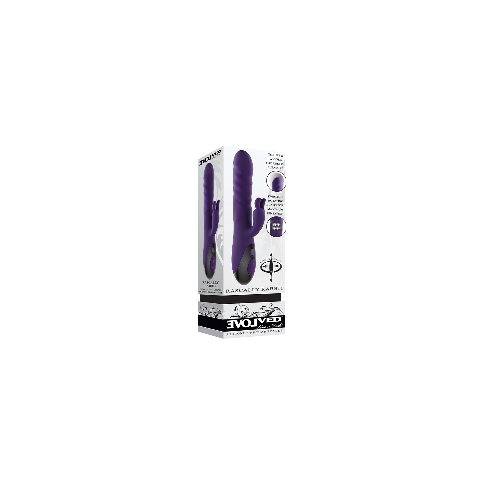 Vibrador de Silicona Rascally Rabbit Recargable para el Placer Máximo