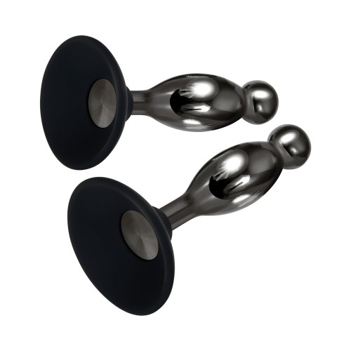 Evolved Joy Sticks Metal Anal Plug Set - Suction Cup