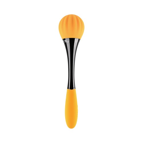 Gender X Sunflower Rechargeable Dual-Ended Silicone Wand Vibrator - Yellow