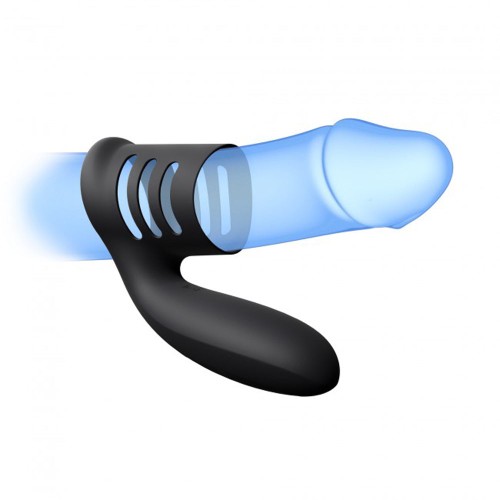 Love to Love We Ring Rechargeable Vibrating Cockring Black Onyx