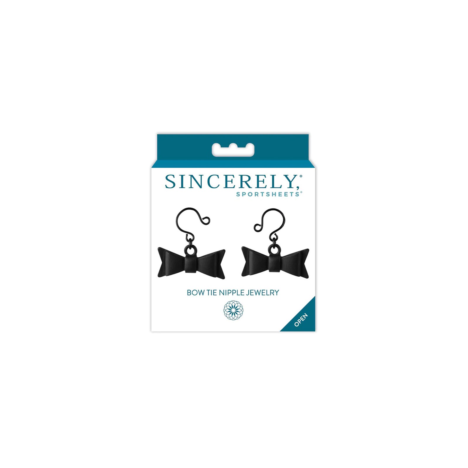 Sincerely Sportsheets Bow Tie Nipple Jewelry Black