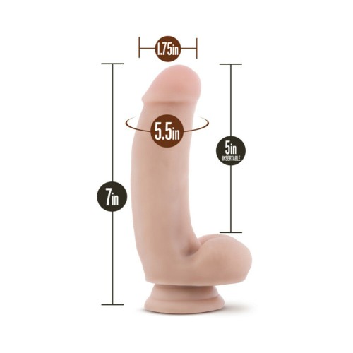 Dr. Skin Silicone Dr. Samuel Realistic Dildo with Balls Beige