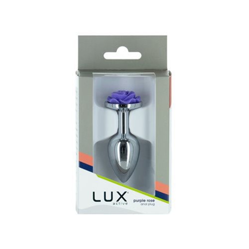 Plug Anal Metal Rose 3 in. de Lux Active