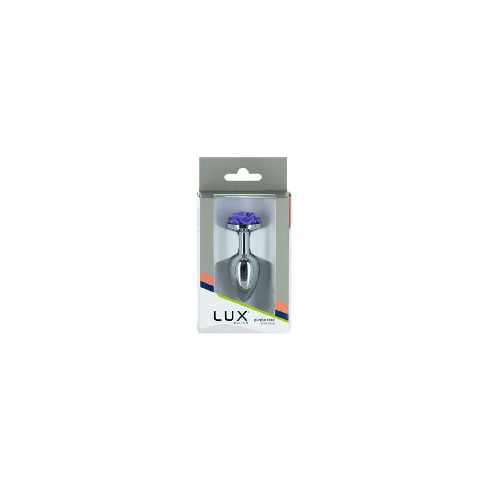 Lux Active Rose Metal Butt Plug 3 in.