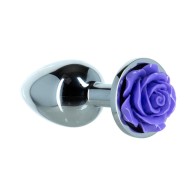 Plug Anal Metal Rose 3 in. de Lux Active