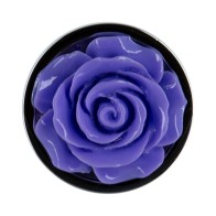 Lux Active Rose Metal Butt Plug 3 in.