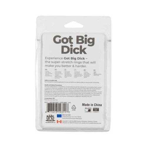 Got Big Dick Super-Stretch Cockrings 3-Pack