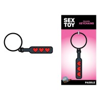 Llavero Juguete Sexual Paleta con Corazones