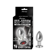 Plug Metálico Vibrante Remoto Ass-Sation Plateado