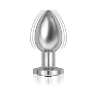 Ass-Sation Remote Vibrating Metal Plug Silver