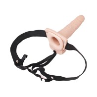 Erection Assistant Hollow Strap-On Vibrator - Rechargeable