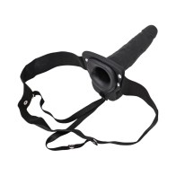 Asistente de Erección Strap-On Hueco Vibrante 6 in. Negro