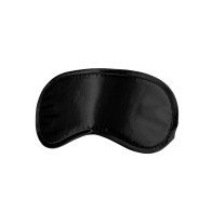 Ouch! Black & White Satin Eye Mask Blindfold