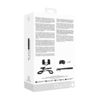 Ouch Black & White Bed Post Bindings Restraint Kit