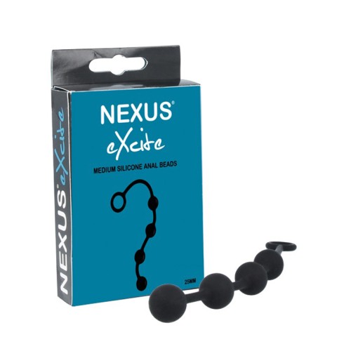 Nexus EXCITE Medium Silicone Anal Beads for Intense Pleasure