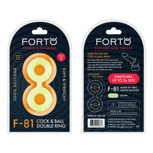 Forto F-81 Silicone Double Ring for Enhanced Pleasure