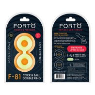 Forto F-81 Anillo Doble de Silicona para Placer Mejorado