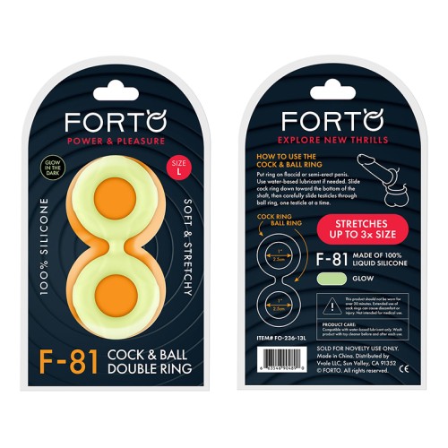 Forto F-81 Cock & Ball Double Ring for Enhanced Pleasure