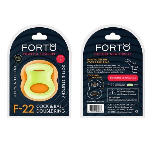 Forto F-22 Liquid Silicone Cock & Ball D-Ring