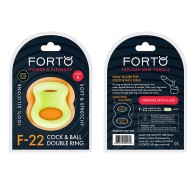 Forto F-22 Liquid Silicone Cock & Ball D-Ring