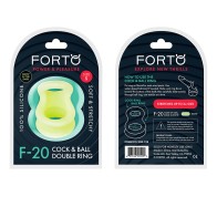 Forto F-20 Liquid Silicone Cockring & Ball Stretcher for Enhanced Pleasure