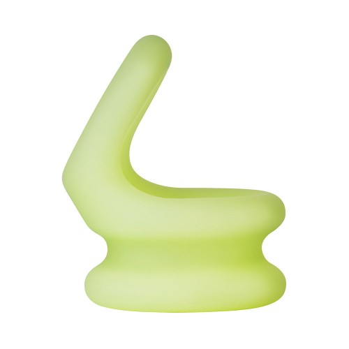 Forto F-20 Liquid Silicone Cockring & Ball Stretcher Medium Glow for Enhanced Pleasure