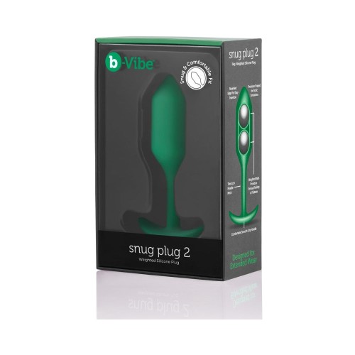 b-Vibe Snug Plug 2 Plug Anal con Peso para Principiantes