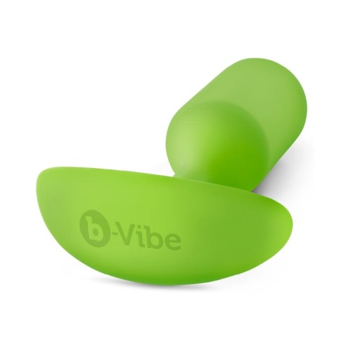 b-Vibe Snug Plug 3 Weighted Silicone Anal Plug Lime | Premium Butt Plug